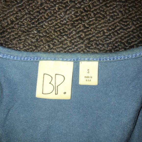 BP Small Blue Cotton Tank Crop Top - Picture 3 of 4